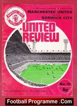 Manchester United v Norwich City 1973