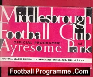 Middlesbrough v Newcastle United 1963