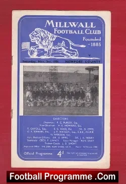 Millwall v Newport County 1956