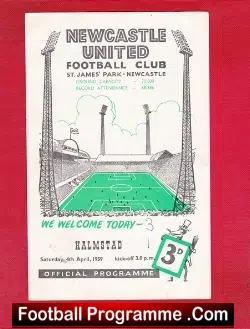 Newcastle United v Halmstad 1959 – Sweden