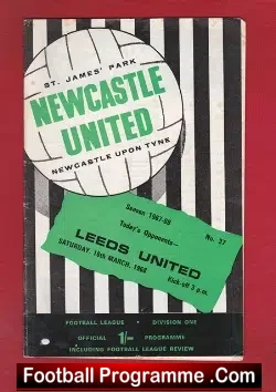 Newcastle United v Leeds United 1968 – to clear