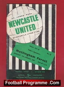 Newcastle United v Nottingham Forest 1968 – to clear