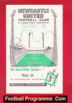 Newcastle United v Weiner SC 1959 – Germany