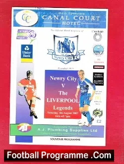 Newry Town v Liverpool 2007 – Legends Match Ireland