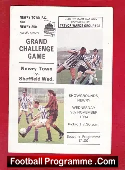 Newry Town v Sheffield Wedneday 1994 – Ireland