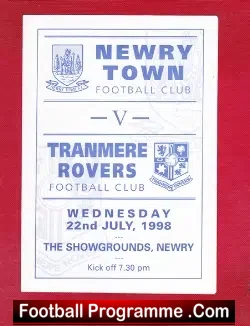Newry Town v Tranmere Rovers 1998 – Ireland