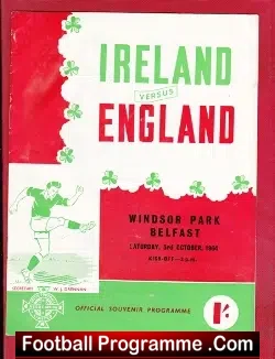 Northern Ireland v England 1964 – In Belfast Eire – George Best