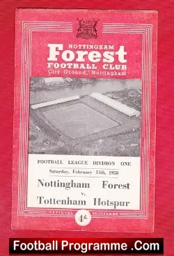 Nottingham Forest v Tottenham 1958 – Munich Disaster Tribute