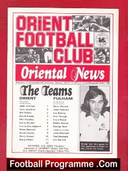 Orient v Fulham 1976 – George Best