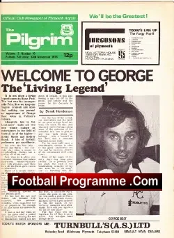 Plymouth Argyle v Fulham 1976 – George Best