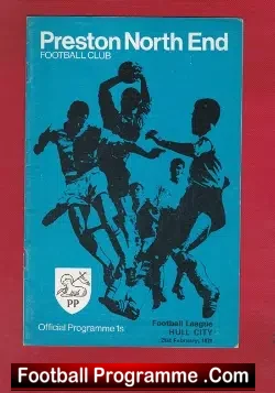 Preston North End v Hull City 1970 - football programme