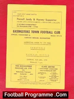 Sherfield v Railway Social 1972 – Junior Cup Final – Basingstoke