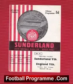 Sunderland v England 1965 – Youth Match + Osgood