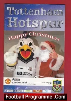 Tottenham Hotspur v Manchester United 1998 – Away Treble Season