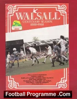 Walsall v Notts County 1988 – Centenary Season