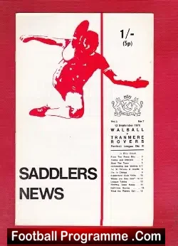 Walsall v Tranmere Rovers 1970