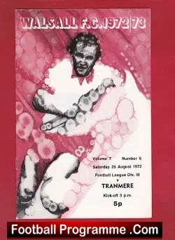 Walsall v Tranmere Rovers 1972