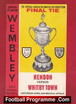 Whitby Town v Hendon 1965 – Amateur Cup Final Wembley