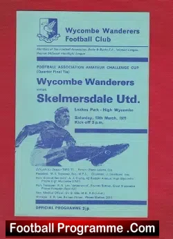 Wycombe Wanderers v Skelmersdale United 1971 – Amateur Cup