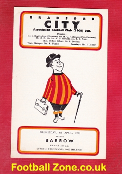 Bradford City v Barrow 1970