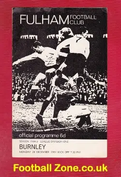 Fulham v Burnley 1964
