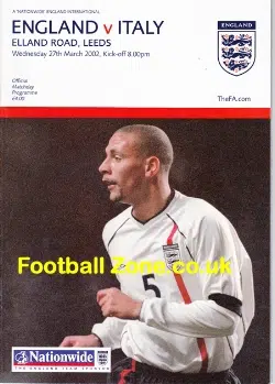 England v Italy 2002 - at Leeds Plus Match Ticket