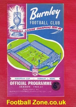 Burnley v Reims 1960 – France French Team