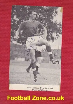 West Bromwich Albion Bobby Robson Autographed Picture 1960s