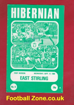 Hibernian Hibs v East Stirling 1980 – Autographed + George Best