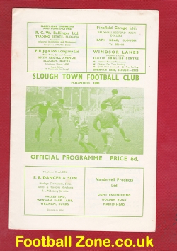 Slough Town v British Army of the Rhine 1968