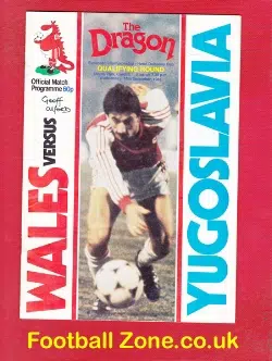 Wales v Yugoslavia 1983