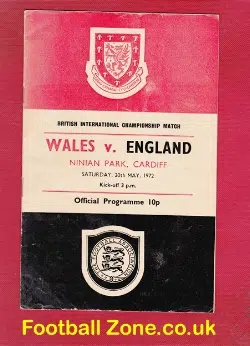 Wales v England 1972