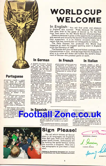 England 1966 World Cup Guide – Daily Express Magazine