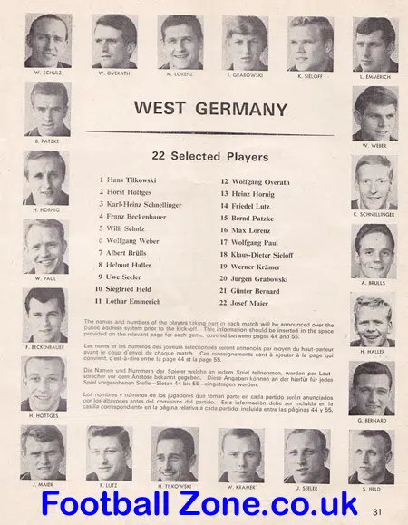 England 1966 World Cup Football Guide Booklet