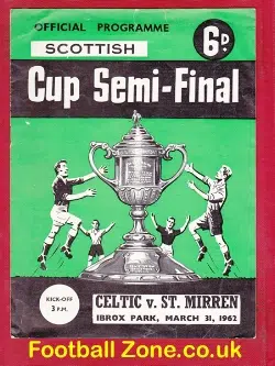 Glasgow Celtic v St Mirren 1962 – Scottish Cup Semi Final
