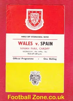 Wales v Spain 1961 – World Cup 61