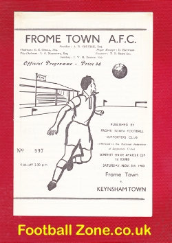 Frome Town v Keynsham Town 1960
