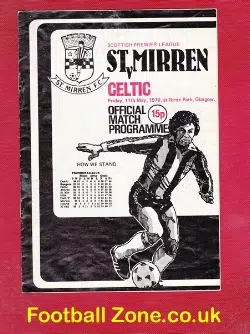 St Mirren v Glasgow Celtic 1979