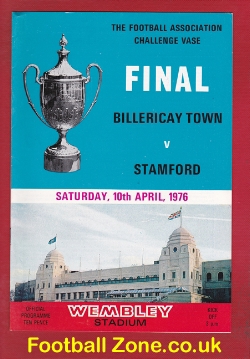 Stamford v Billericay Town 1976 – Amateur Cup Final