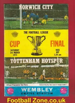 Norwich City v Tottenham 1973 - League Cup Final
