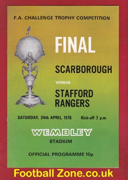 Scarborough v Stafford Rangers 1976 – FA Trophy Final