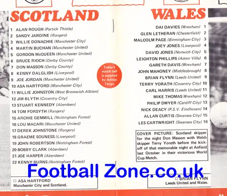 Scotland v Wales 1978