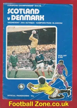 Scotland v Denmark 1975