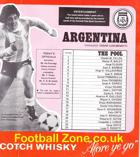 Scotland v Argentina 1979 - Diego Maradona