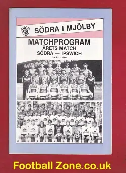 MjÃ¶lby SÃ¶dra v Ipswich Town 1986 - Sweden