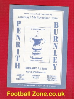 Penrith v Burnley 1984 – FA Cup