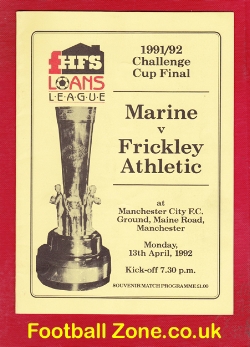 Marine Athletic v Frickley Athletic 1992 – Cup Final at Man City