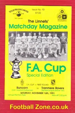 Runcorn v Tranmere Rovers 1991 – FA Cup
