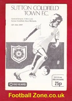 Sutton Coldfield Town v Doncaster Rovers 1980 – FA Cup