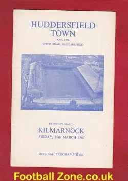 Huddersfield Town v Kilmarnock 1967 – Friendly Match